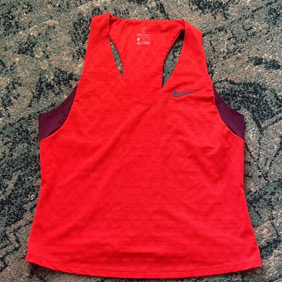 Nike Vibrant Red and Purple Tank Top - Picture 1 of 5